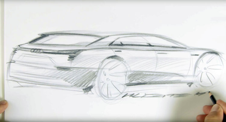  Audi Previews e-Tron Quattro Concept Via Pencil Sketching Teaser Video