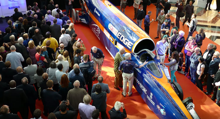  The Bloodhound SSC 1,000 MPH Car Debuts In London