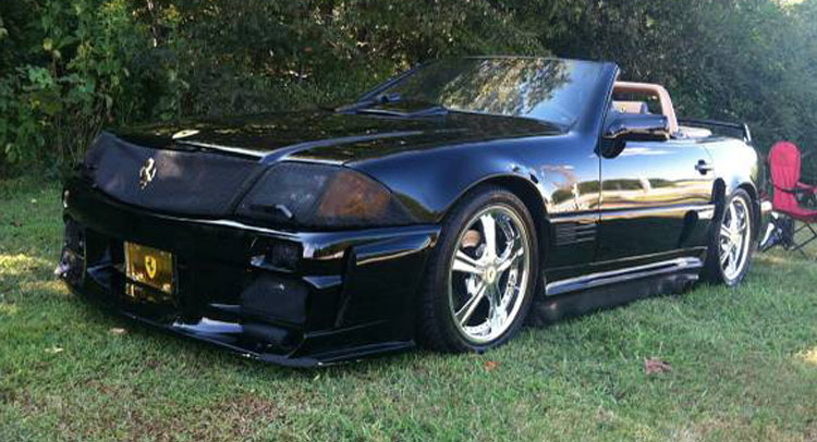 This 1990 Mercedes SL Wants To Be A Ferrari… Badly