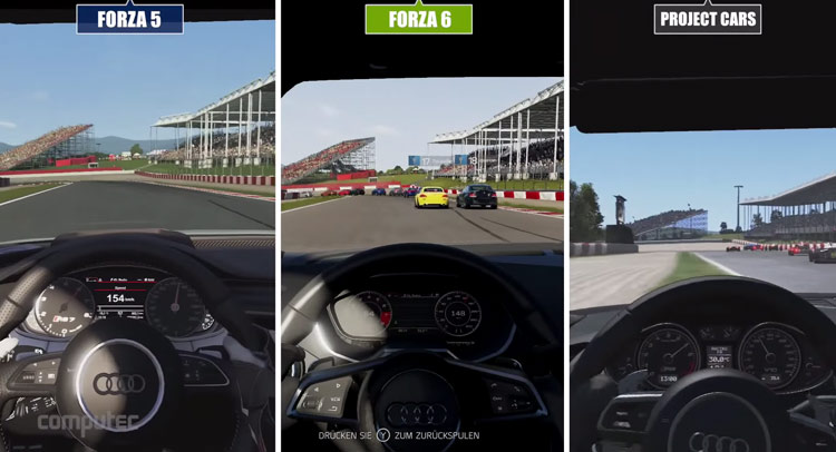  Graphics Comparison Of Forza Motorsport 5, 6 And Project Cars