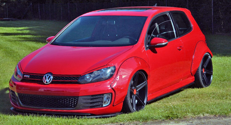German Tuner Gives VW Golf GTI 6 Bolt-On Wheelarches | Carscoops