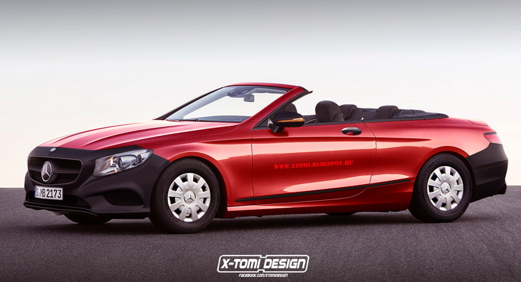  Base-Spec Mercedes S-Class Cabrio Rendering Is So Wrong On So Many Levels