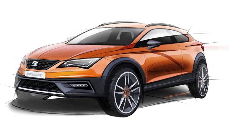  SEAT Shows Sketch Of Three-Door Leon Crossover Concept Called “Cross Sport”