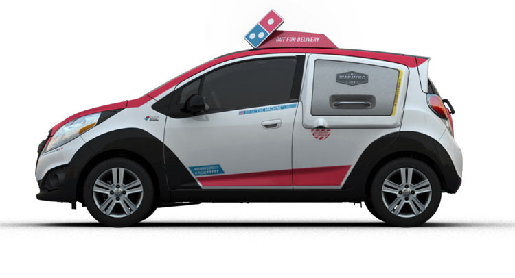  Domino’s Pizza Runs On Chevy’s Spark