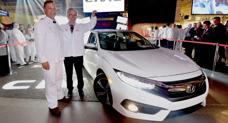  Production Of 2016 Honda Civic Sedan Begins In Canada