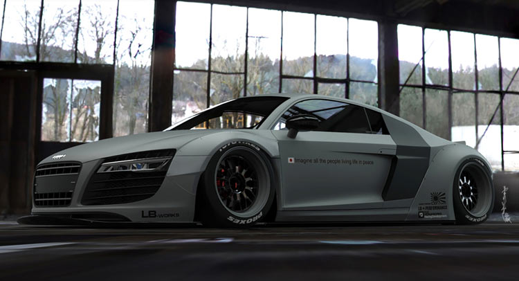  Liberty Walk Is Gearing-Up An Audi R8 For SEMA