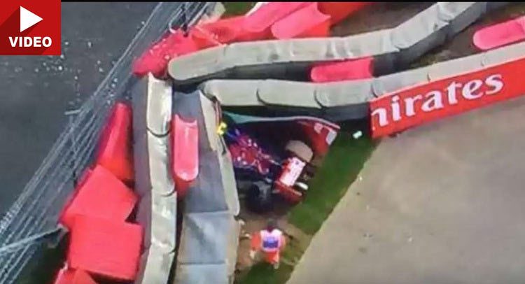  Carlos Sainz Jr. Escapes Terrifying 200 MPH Accident At Russian Grand Prix FP3