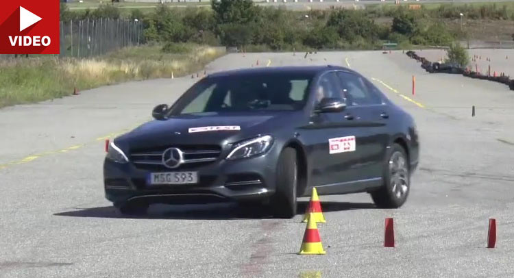 Mercedes-Benz C350e Underperforms In Swedish Moose Test