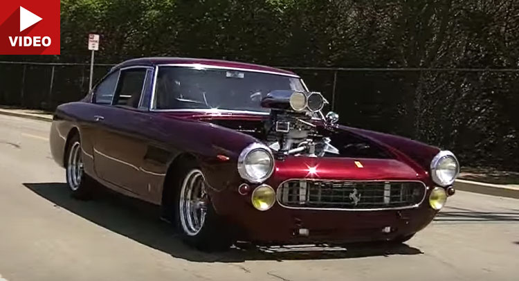  Purists Beware, This Ferrari 250 GTE Has A Chevy V8 Sticking Out Of It
