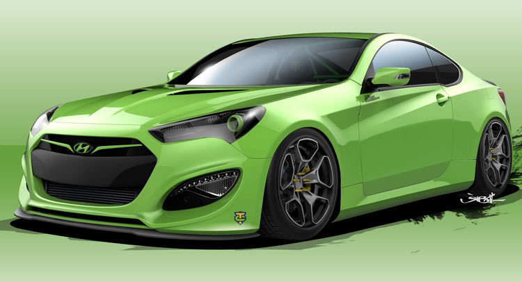  Hyundai Previews Yet Another 500HP Genesis Coupe For SEMA