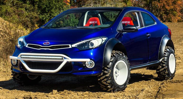  This Kia Forte Koup Thinks It’s An Off-Road Racer
