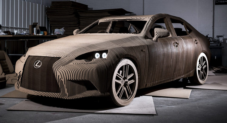  Lexus Makes A Life-Size Origami IS Replica That You Can Actually Drive