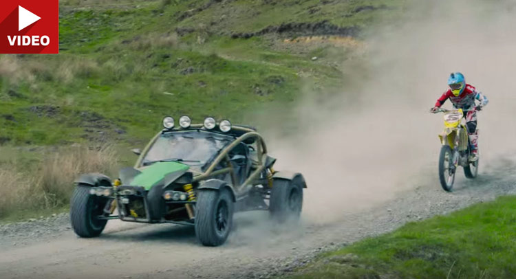  Ariel Nomad Faces Comparable Two-Wheeled Opposition On Gravel