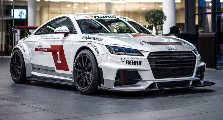  Audi TT Cup Race Car Looks Hot While On Display