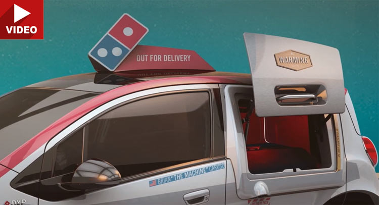  Domino’s Electric Delivery Vehicle Has Pizza Heater, Space For Sauce, Drinks