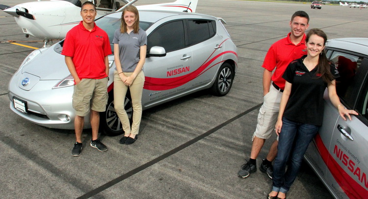 Nissan Donates All-Electric Leafs To OSU’s Center For Aviation Studies