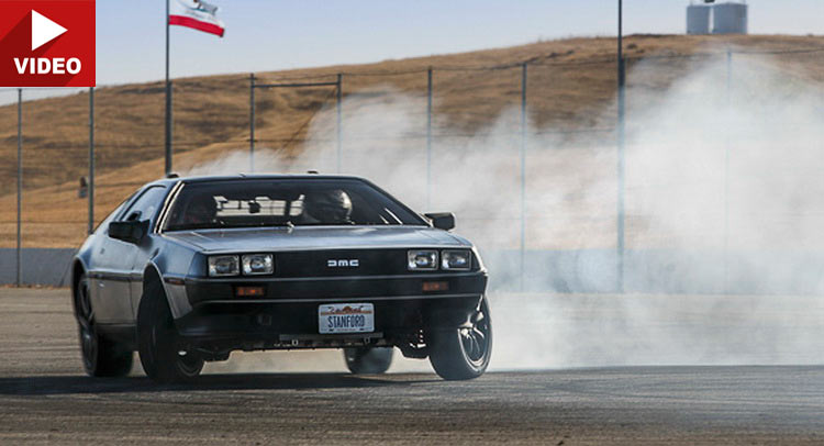  Stanford Uni Just Built An Autonomous, Self-Drifting Electric DeLorean Nicknamed MARTY