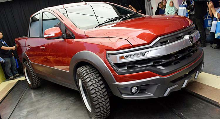  Proton Shows Butch Looking Pickup Concept In Malaysia