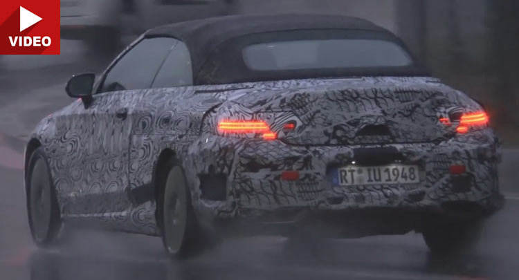  2017 Mercedes-Benz C-Class Convertible Filmed Out In The Open