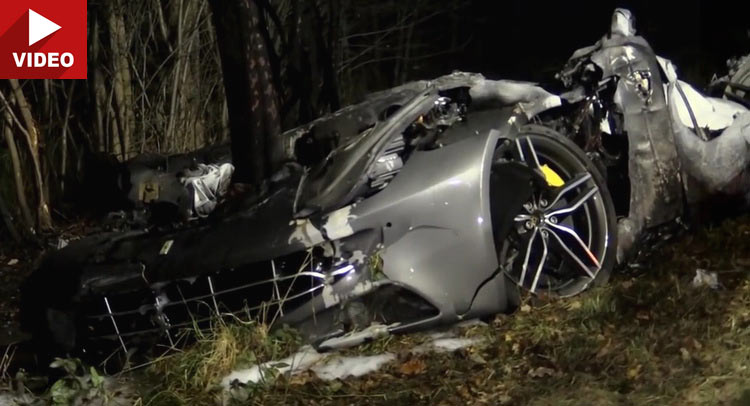  Ferrari FF Crashes At 200+ Km/h In Autobahn, Explodes, Both Passengers Killed