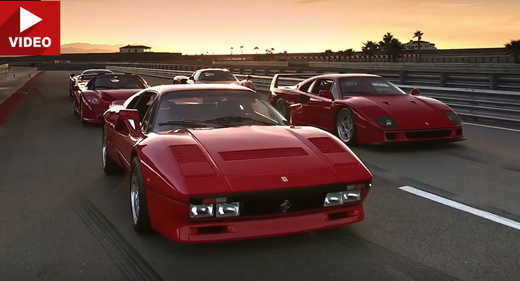  Ferrari’s Top Five Supercars Put Through Their Paces On The Track