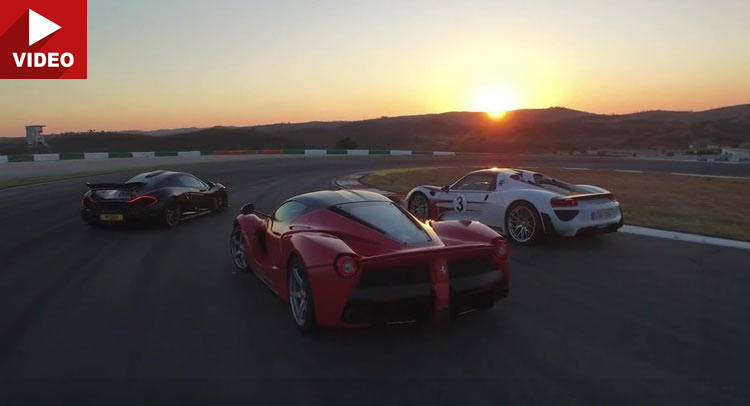  LaFerrari, 918 Spyder and P1 Go Against Each Other On The Track
