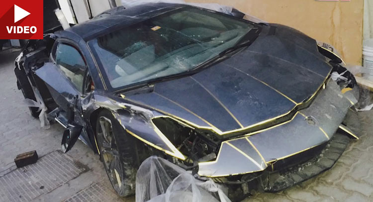  Would You Pay $100,000 For A Wrecked Lamborghini Aventador?