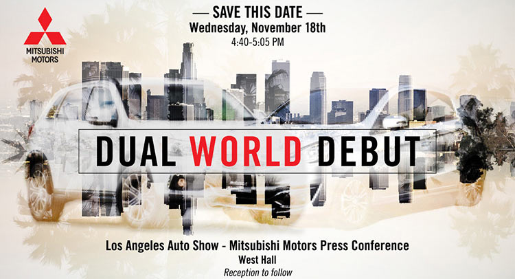  Mitsubishi Announces Two World Debuts For L.A. Auto Show