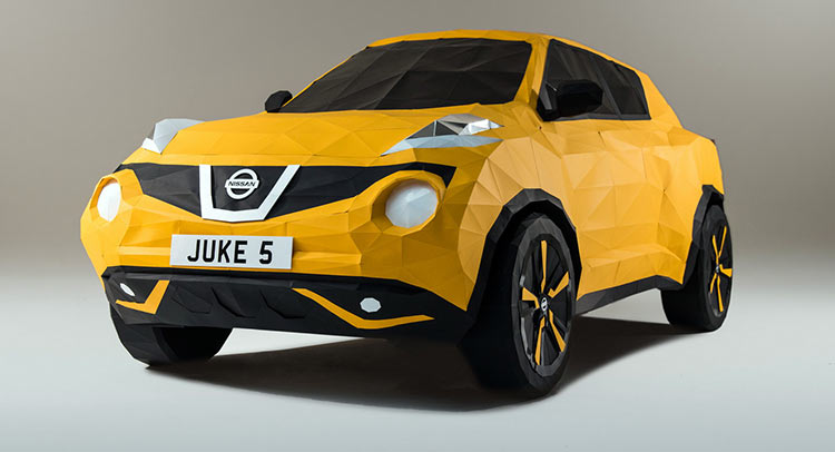  Nissan Gets Jealous Of Lexus And Folds A Life-Size Origami Replica Of Juke