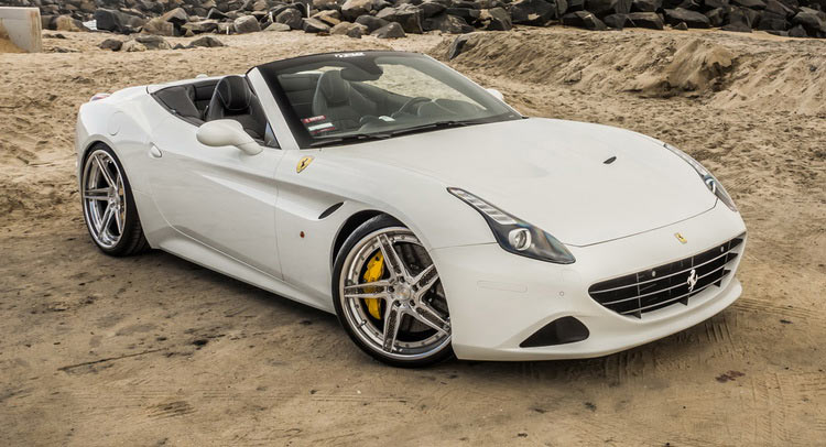  Ferrari California T Hits The Shoreline Wearing Custom Alloys