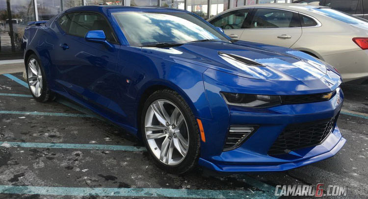  Check Out This 2016 Camaro SS In Hyper Blue Metallic With A Body Kit