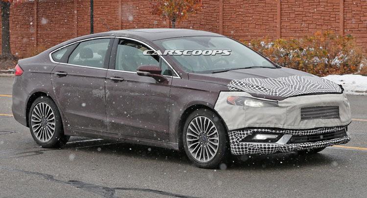  2017 Ford Fusion Scooped With Less Camo Ahead Of Detroit Debut