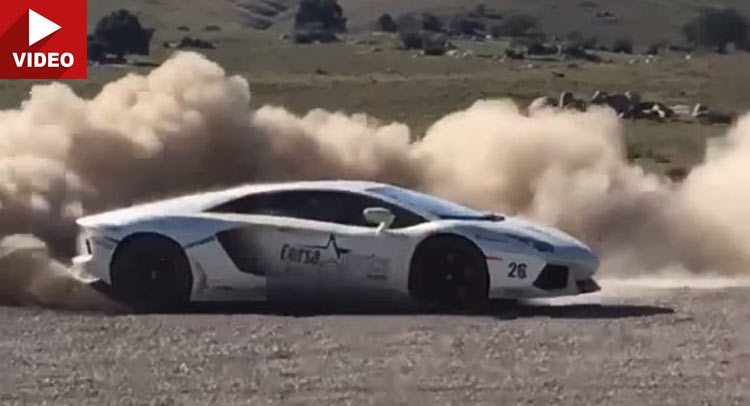  Lamborghini Aventador Thinks It’s A Rally Car