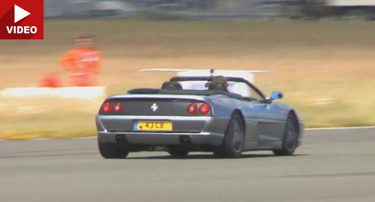  Ferrari F355 Spider Sounds Great On The Top Gear Test Track