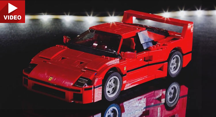  LEGO Ferrari F40 Time-Lapse Might Be The Coolest Thing You’ve Seen All Day