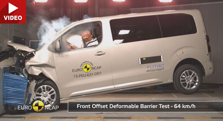  New Citroen Spacetourer, Peugeot Traveller & Toyota Proace Tested by Euro NCAP