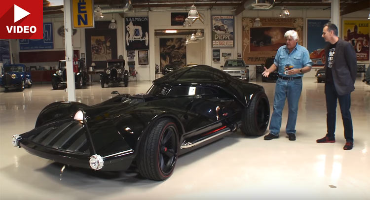  Jay Leno Drives Hot Wheels’ Real Darth Vader Car On LA Streets