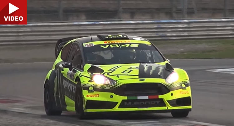  Valentino Rossi Shows Off His Four-Wheeled Skills In A Ford Fiesta WRC