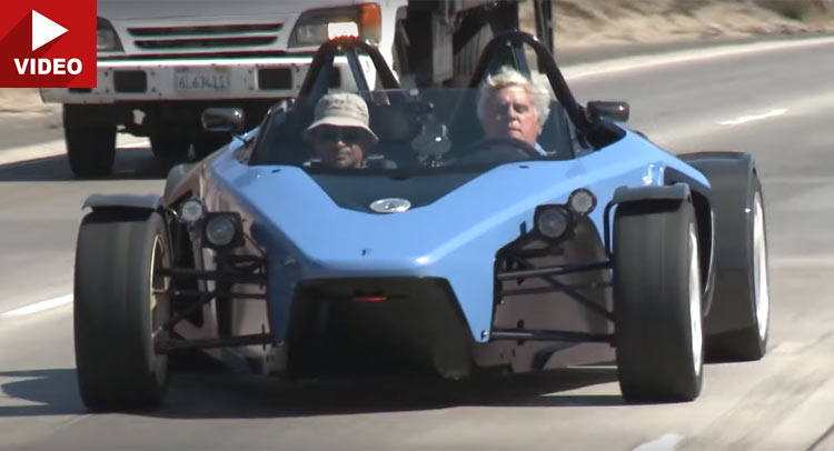  Jay Leno, Lover Of All Cars, Tests The Drakan V8 Spyder