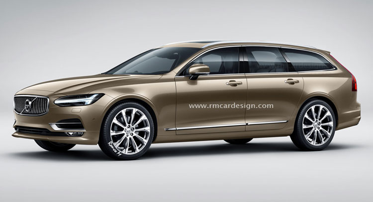 New Renderings Show Realistic Look For Volvo V90