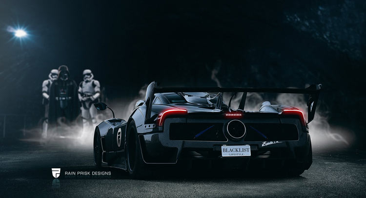  Pagani Zonda 760 LM Becomes Darth Vader’s Ride In Crazy Rendering
