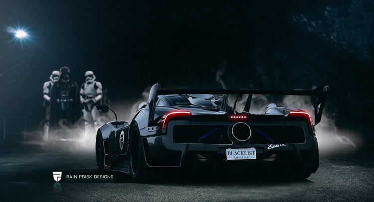 Pagani Zonda 760 LM Becomes Darth Vader’s Ride In Crazy Rendering