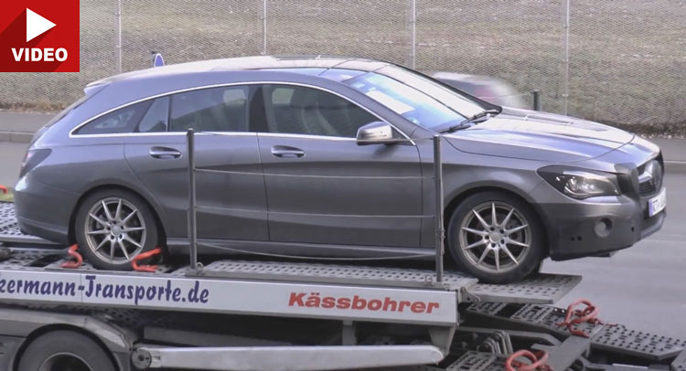  2017 Mercedes-Benz CLA Shooting Brake Returns In New Spy Video