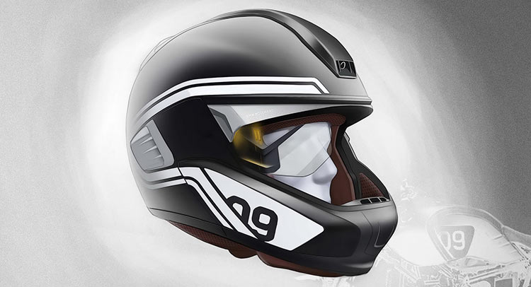  BMW Motorrad Brings Heads-Up Display Helmet And Laser Lights At CES