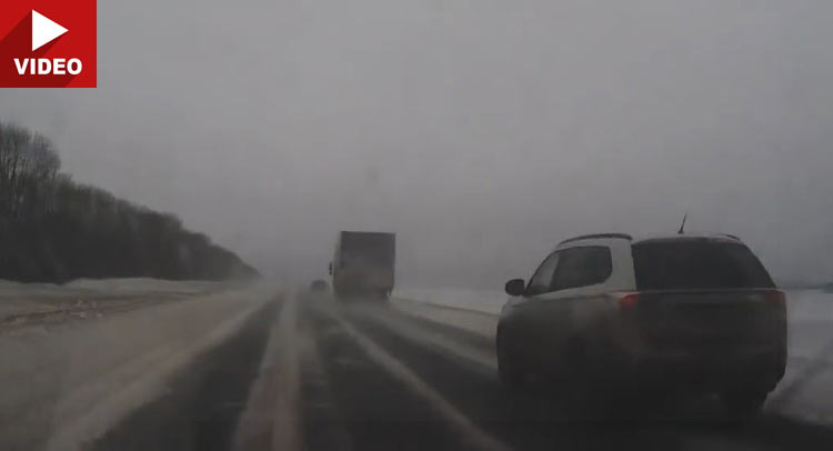 Speeding On Snowy Roads Is Never A Good Idea