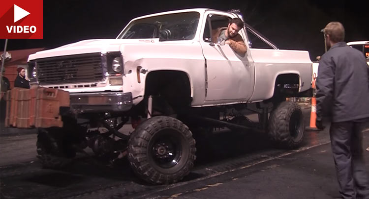  Chevy Truck Gets Wrecked During Tug Of War With Ford