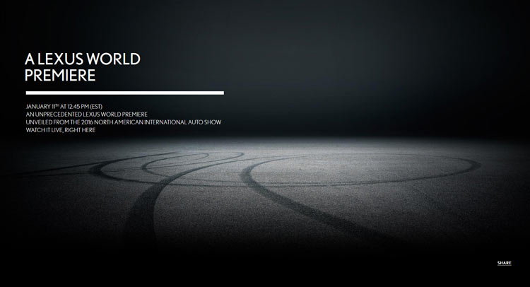  Does Lexus’ NAIAS Teaser Hint At LC Coupe, FCV Or Something Else?