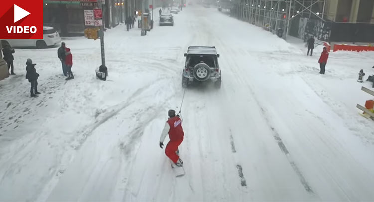 Watch A Man Snowboard His Way Through New York