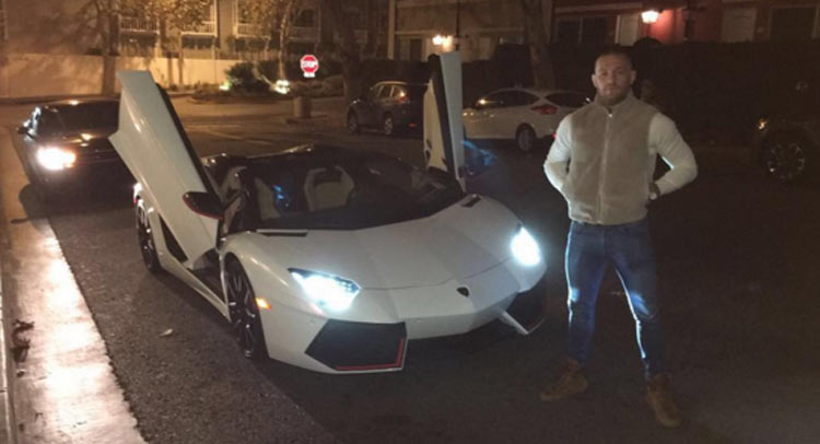 UFC Champion Conor McGregor Picks Up Aventador Roadster