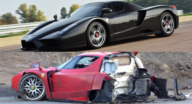  Crashed Ferrari Enzo Rebuilt, Heading To Auction